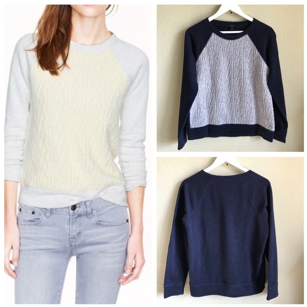 J. CREW Cabled Pullover Sweater - Picture 1 of 8